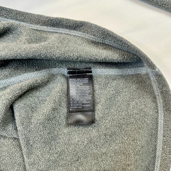 North Face TNF Gray Quarter Zip Fleece Pullover Women's Large Outdoor Gorpcore - Picture 8 of 13